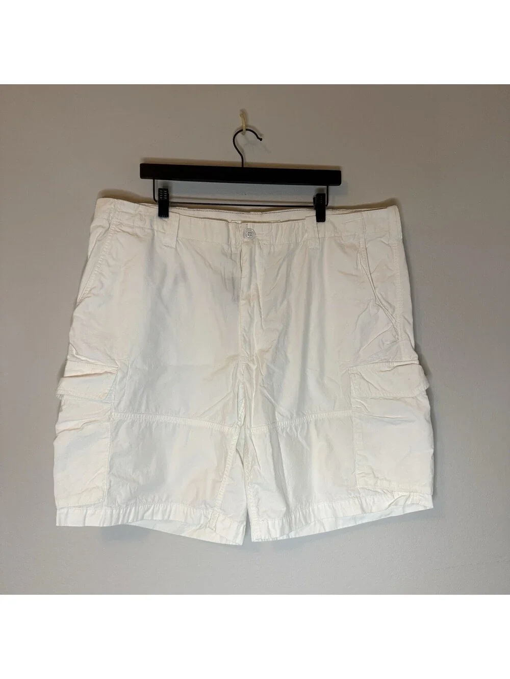 Polo Ralph Lauren Utility Canvas cargo Shorts Men’s 42 White, Classic Cotton